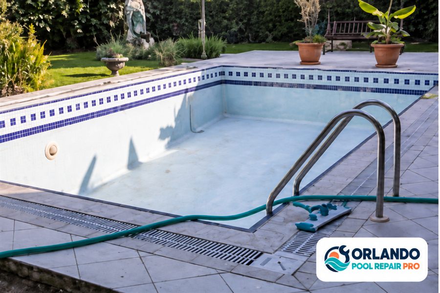 Edited before illustration from Orlando Pool Repair Pro: Plaster interior renewal